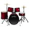 Ashthorpe 5-Piece Complete Full Size Adult Drum Set with Remo Batter Heads